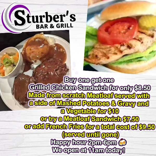 Tuesday Night Specials at Sturbers