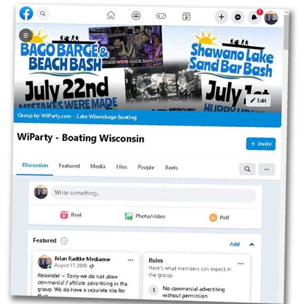 Wiparty Boating Facebook Group