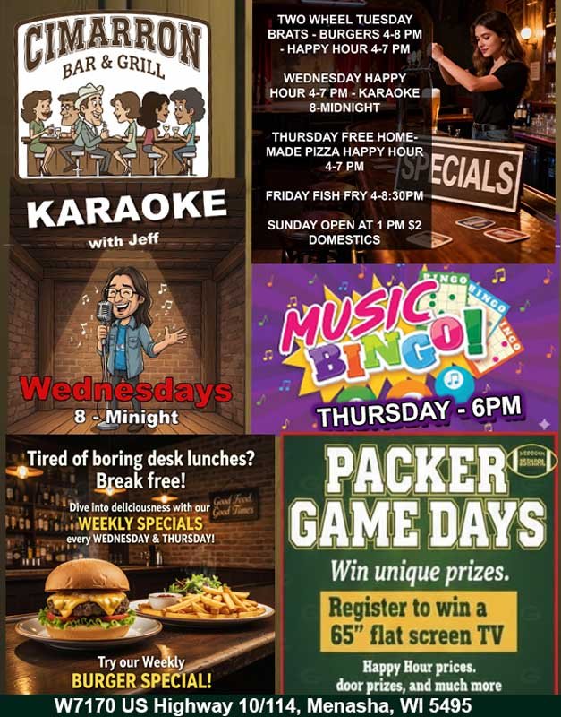 Cimmeron Bar and Grill Specials