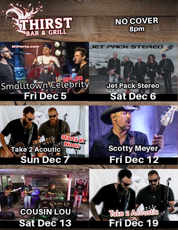 Thirst Bar and Grill in Greenville WI