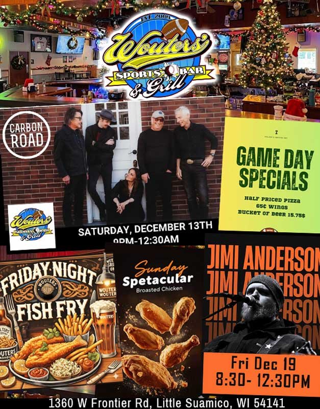 Wouters Sports Bar & Grill: Little Suamico's Best Wings, Fish Fry & Pizza